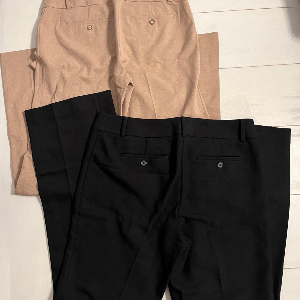 Loft Marisa Trouser Size 8 Black and Khaki/Tan